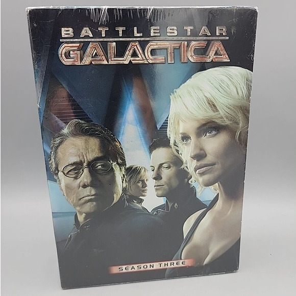 Battlestar Galactica Season Three DVD Set Sci Fi Factory Sealed New - Picture 1 of 7